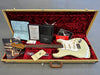 Fender Custom Shop Stratocaster electric guitar in vintage white with tremolo, rosewood fretboard, original certificates and accessories in tweed hard case with red velvet interior