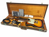 Fender Custom Shop sunburst Telecaster electric guitar in brown vintage hard case with certificate of authenticity and accessories