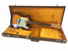 1961 Fender Custom Telecaster with sunburst finish inside vintage brown Fender hard case with yellow interior lining