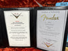 Fender Custom Shop certificate and authenticity document for 1951 Nocaster Faded Nocaster Blonde guitar with detailed specifications and custom build information