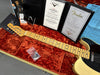 Fender 1951 Nocaster Blonde electric guitar with maple neck and black pickguard in orange plush-lined tweed hard case with Fender Custom Shop Certificate of Authenticity and maintenance accessories