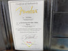 Fender Certificate of Authenticity for 57 Stratocaster Hvy Relic MB1S with serial number R97719, dated 01/17/2019, issued by Fender Custom Shop in Corona, California, displayed in a black leather folder.