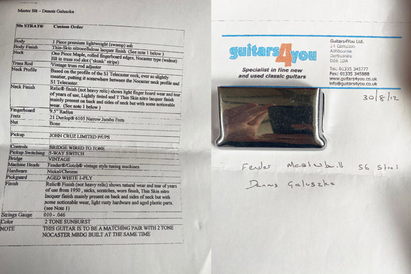 Fender Stratocaster Custom Shop Relic 58 Dennis Galuszka Masterbuild